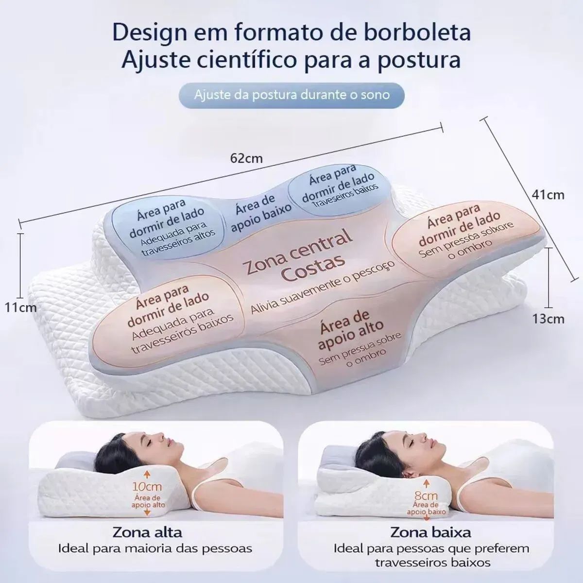 Travesseiro Cervical Ortopédico Halvo Sleep